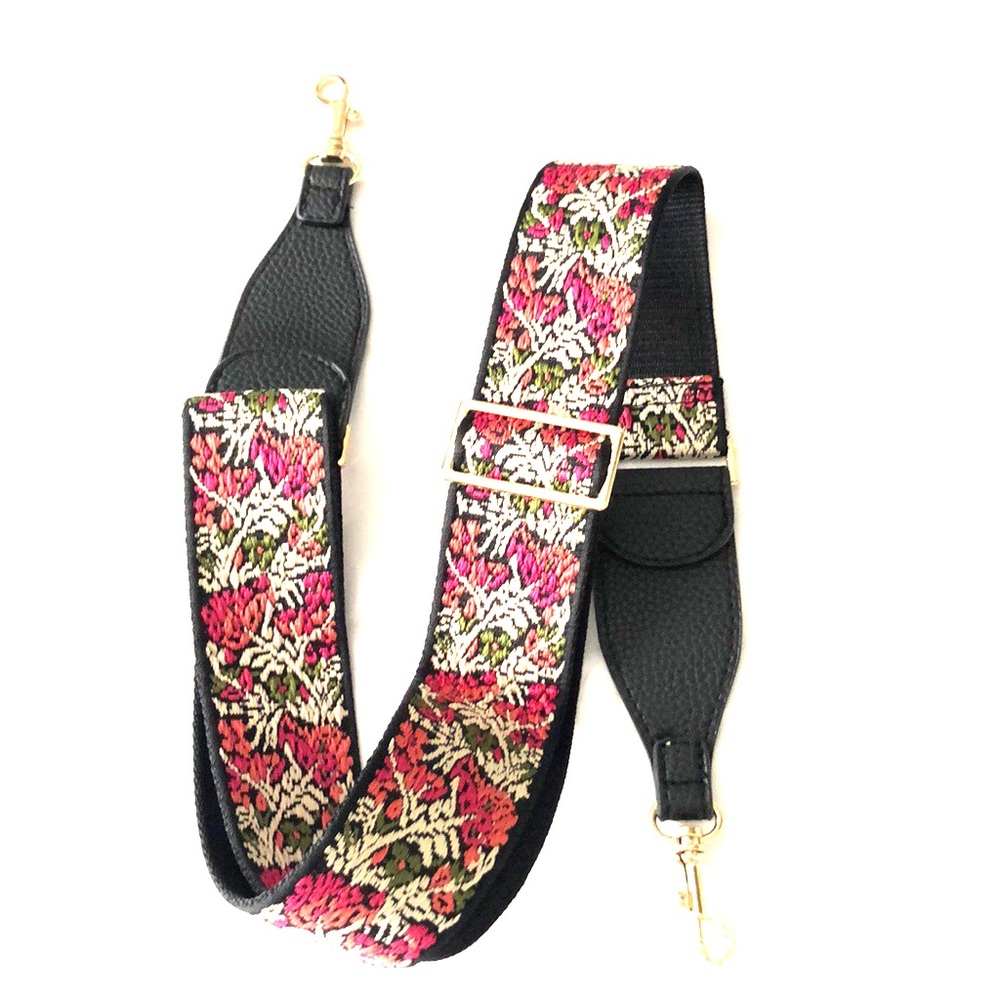Crossbody floral adjustable guitar strap 🌺